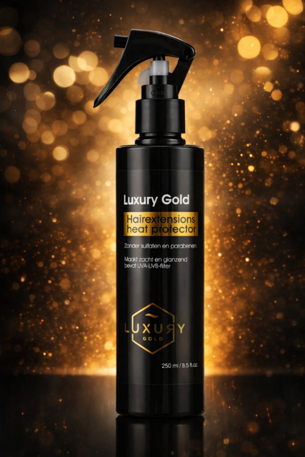 Luxury Gold Hairextensions Heat protector