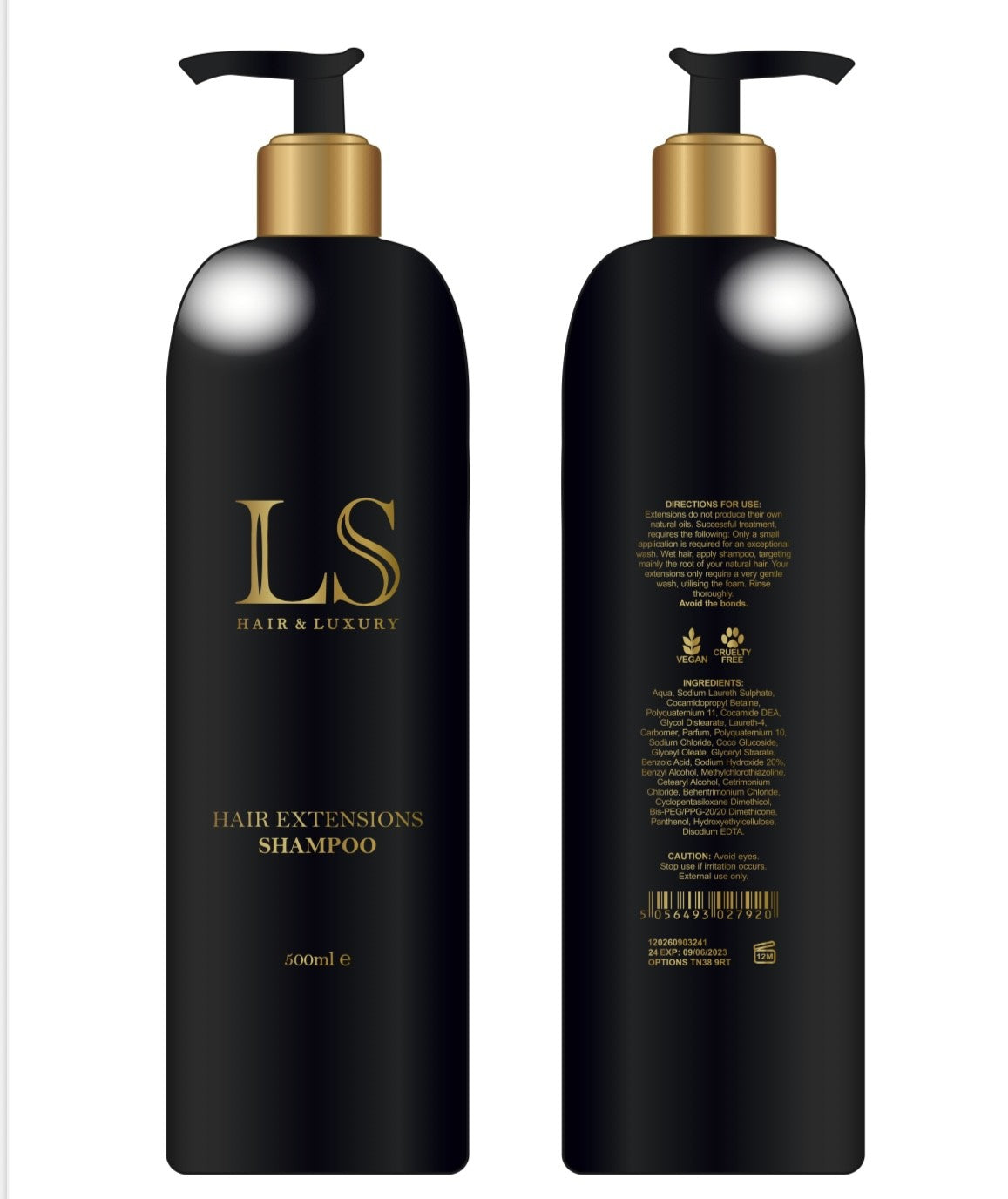 Hair extension shampoo